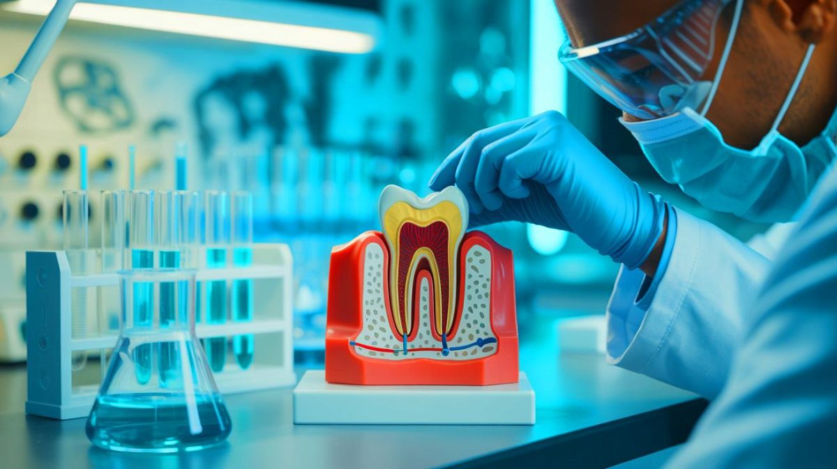 “An Unbelievable Turn of Events!” Scientists Race Against Time to Revolutionize Dental Health with Groundbreaking Discovery Illustration of scientific advancements leading to natural tooth regrowth.