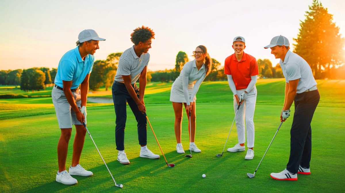 Gen Z’s Bold Move “Golf Is Now Ours” Sparks Tension Among Traditionalists and Shakes Up American Sports Culture Illustration of Gen Z golfers redefining the game with inclusivity and modern adaptability.
