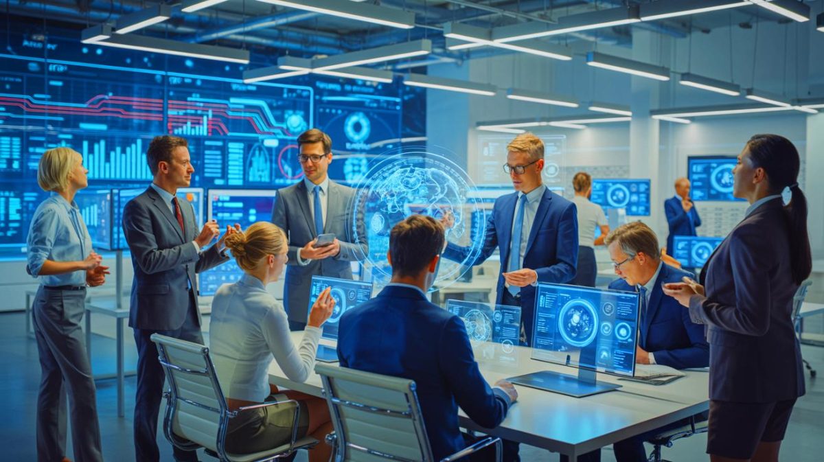 “I Felt Betrayed Watching It”: AI Forces People Managers to Sacrifice Human Touch for Efficiency at Any Cost Illustration of artificial intelligence transforming people management in the workplace.