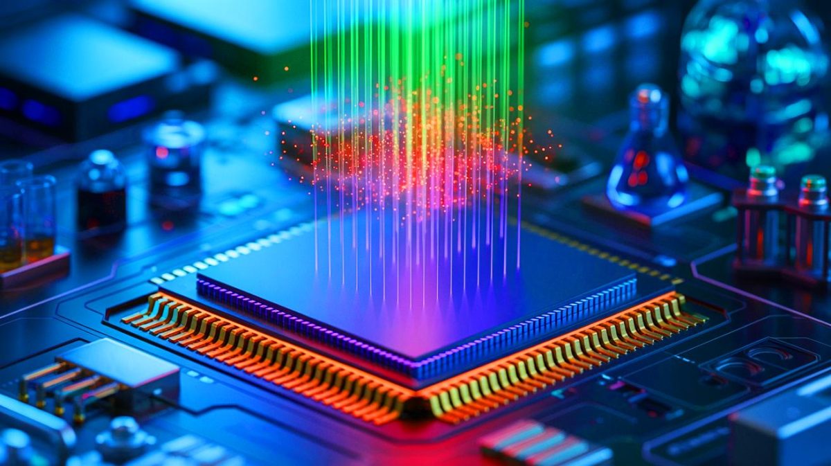 Revolutionary Leap as Scientists Claim “Quantum Tech Could Transform” 10-Foot Particle Accelerators Into Chip-Sized Marvels, Sparking Worldwide Debate Illustration of extreme plasmons being harnessed on a silicon chip for revolutionary scientific applications.