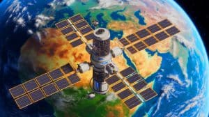 Illustration of innovative space debris detection system developed by engineers at the Southwest Research Institute.