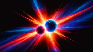 Illustration of Hypervelocity White Dwarfs Traveling Through Space.