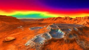 Strange New Mineral Reveals Mars’ Hidden Secrets: Shocking Discovery That Shatters Everything We Thought We Knew Illustration of ferric hydroxysulfate mineral formation on the surface of Mars.
