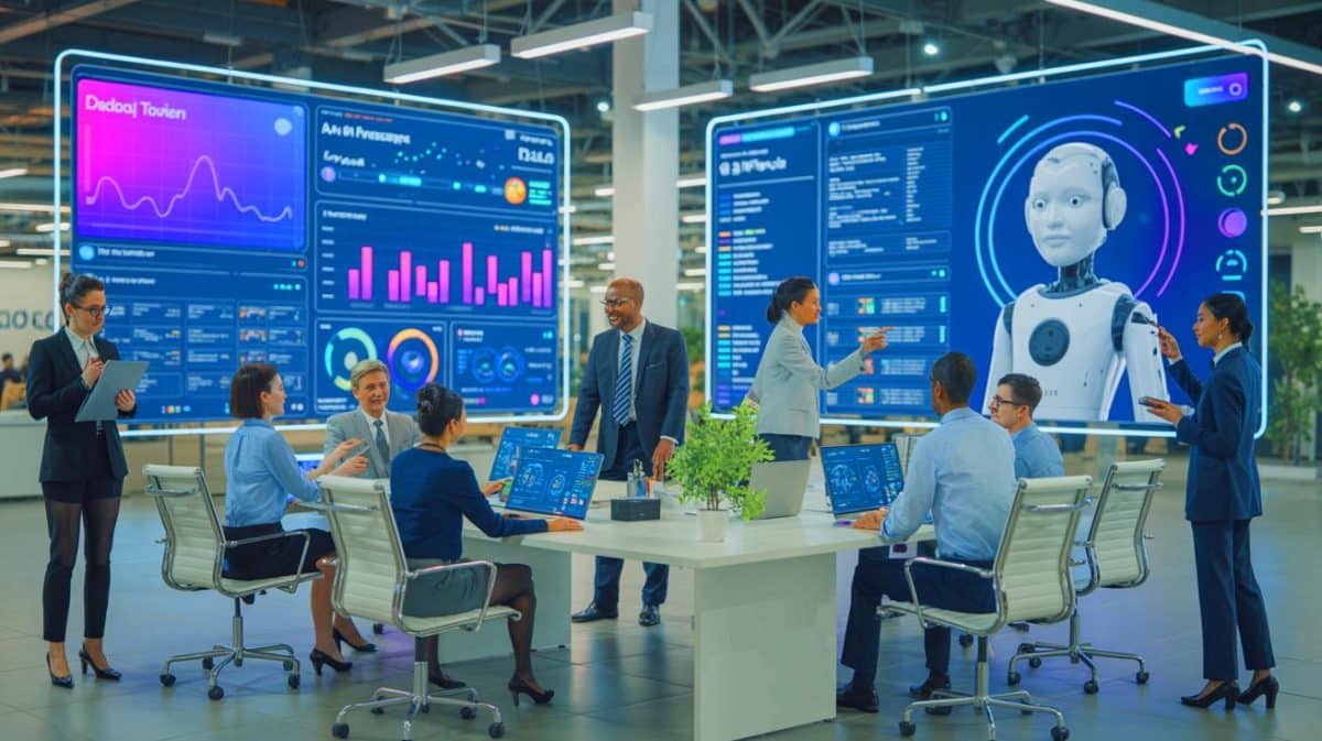 Tech Giant Reveals Secret Plan That Will Revolutionize Your Workplace And Shatter Everything You Thought You Knew Illustration of Cisco's Connected Intelligence framework integrating AI agents into workplace environments.