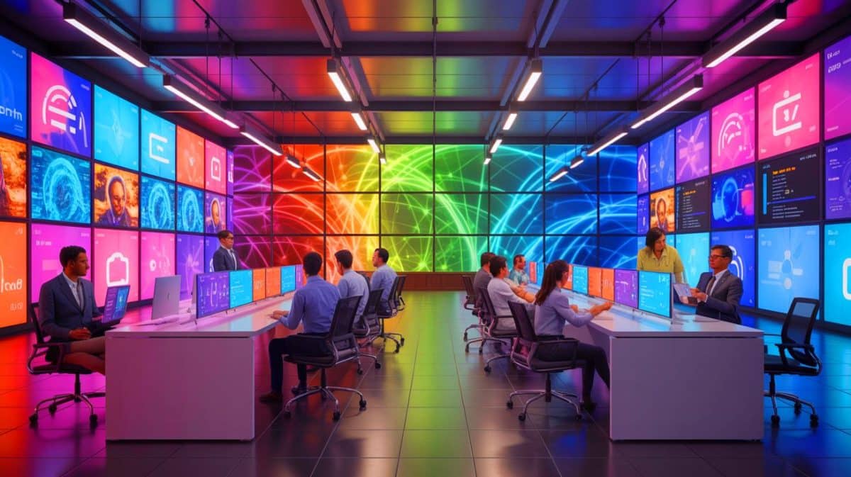 “Why Is Cisco Hiding This Shocking Data-Driven Workspace Secret?”: The Surprises Inside Their New Austin HQ Illustration of Cisco's Austin Headquarters Showcasing a Technology-Driven Workspace Design.